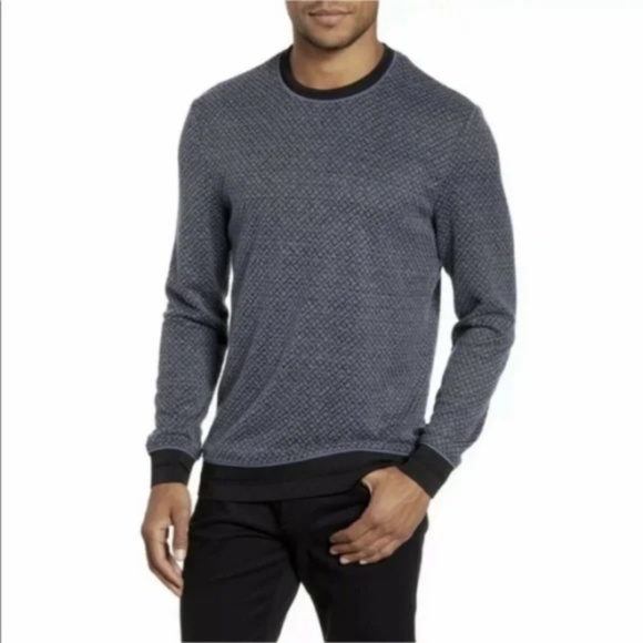 VINCE CAMUTO Men's Diamond knit Crewneck Sweater XXL NWT $110 - Picture 1 of 5